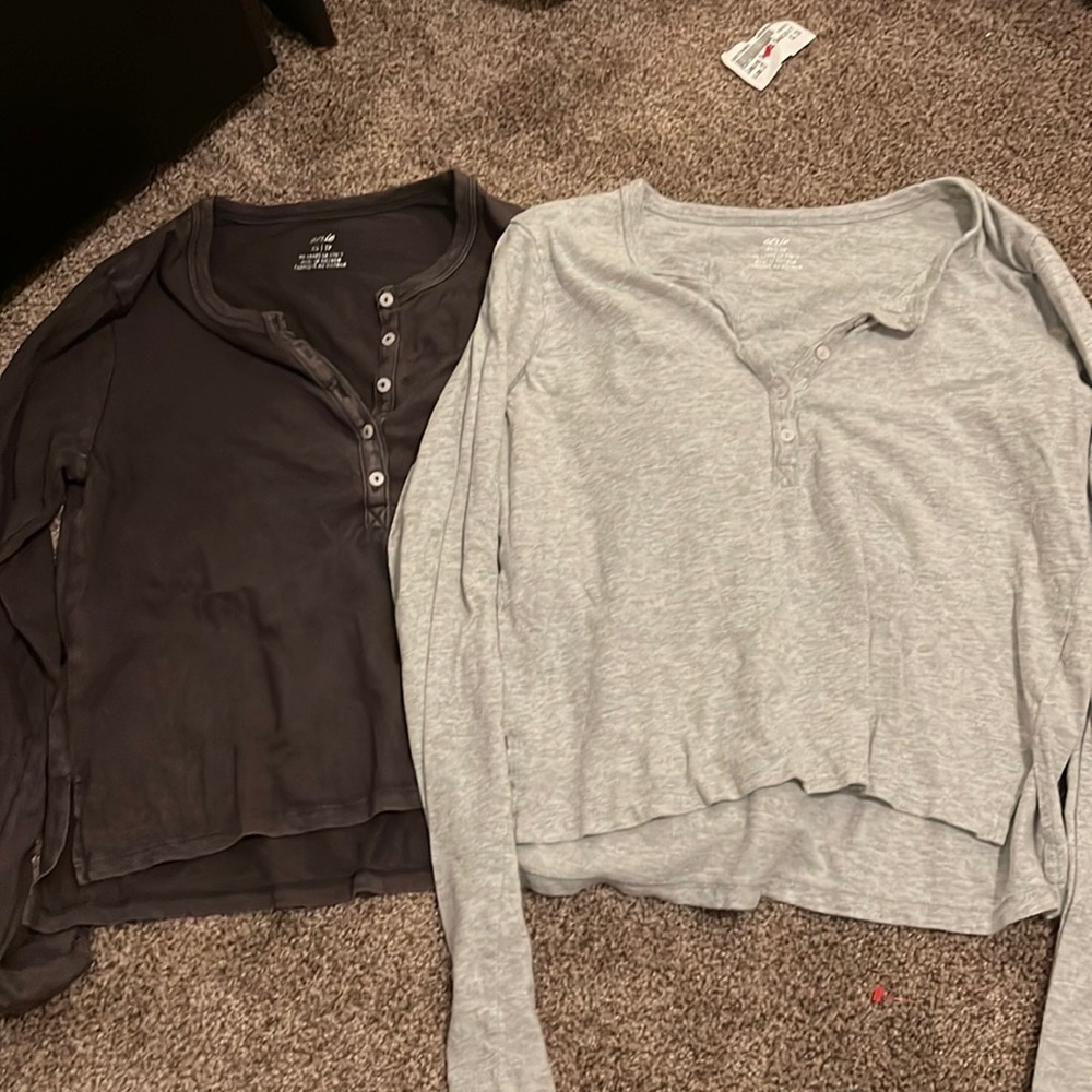 aerie cropped long sleeves